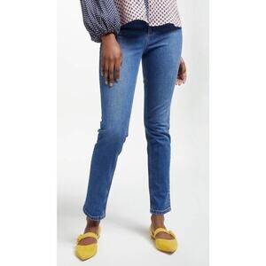 Boden The Cavendish Girlfriend Jeans Blue US 6 Petite Ankle Slim Straight Casual